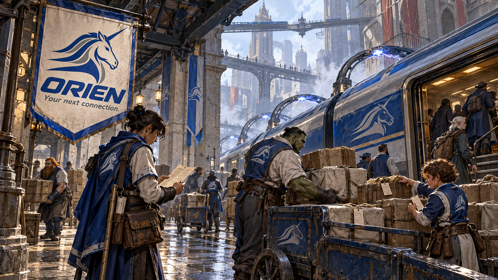 Couriers carry a long journey through its final landings.